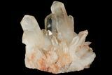 Tangerine Quartz Crystal Cluster - Madagascar #112808-1